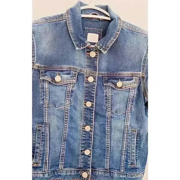 Gap Kids XXL Dark Blue Denim Jean Jacket  Size Youth 14 - Picture 2 of 5